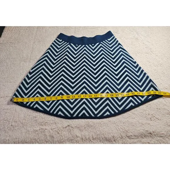 Krimson Klover Sm Merino Wool blend Soft short flared ZigZag Skirts Warm Stylish