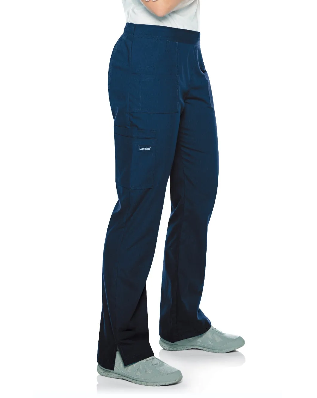 Landau Essentials Women's Cargo Scrub Pants
