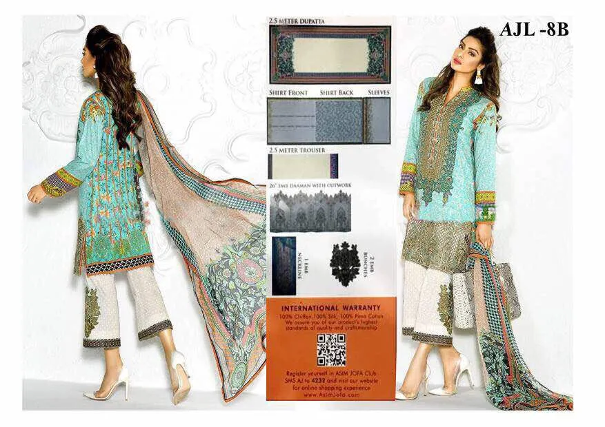 Lawn dress by asim jofa M#L 93
