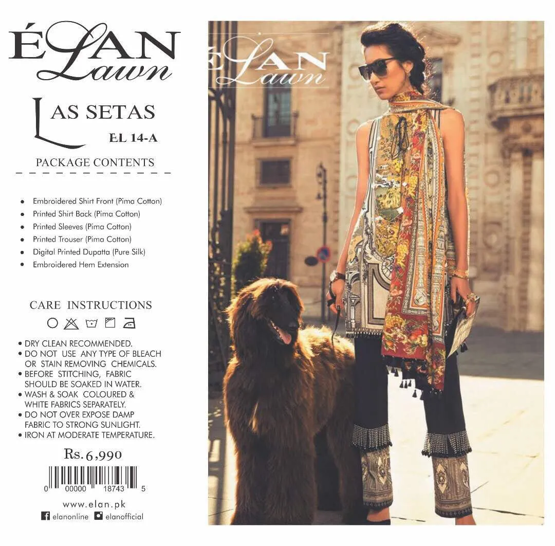 Lawn dress by elan M#L 127