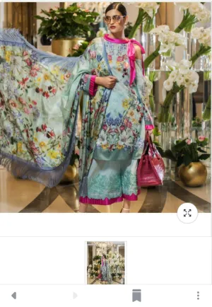 Lawn dress by honey waqar Model# L 1528