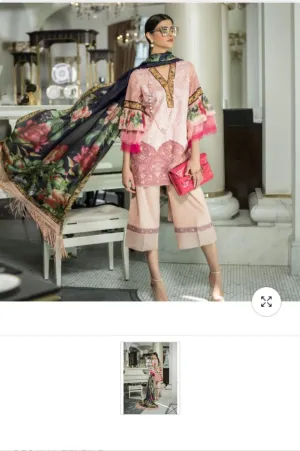 Lawn dress by honey waqar Model# L 1536