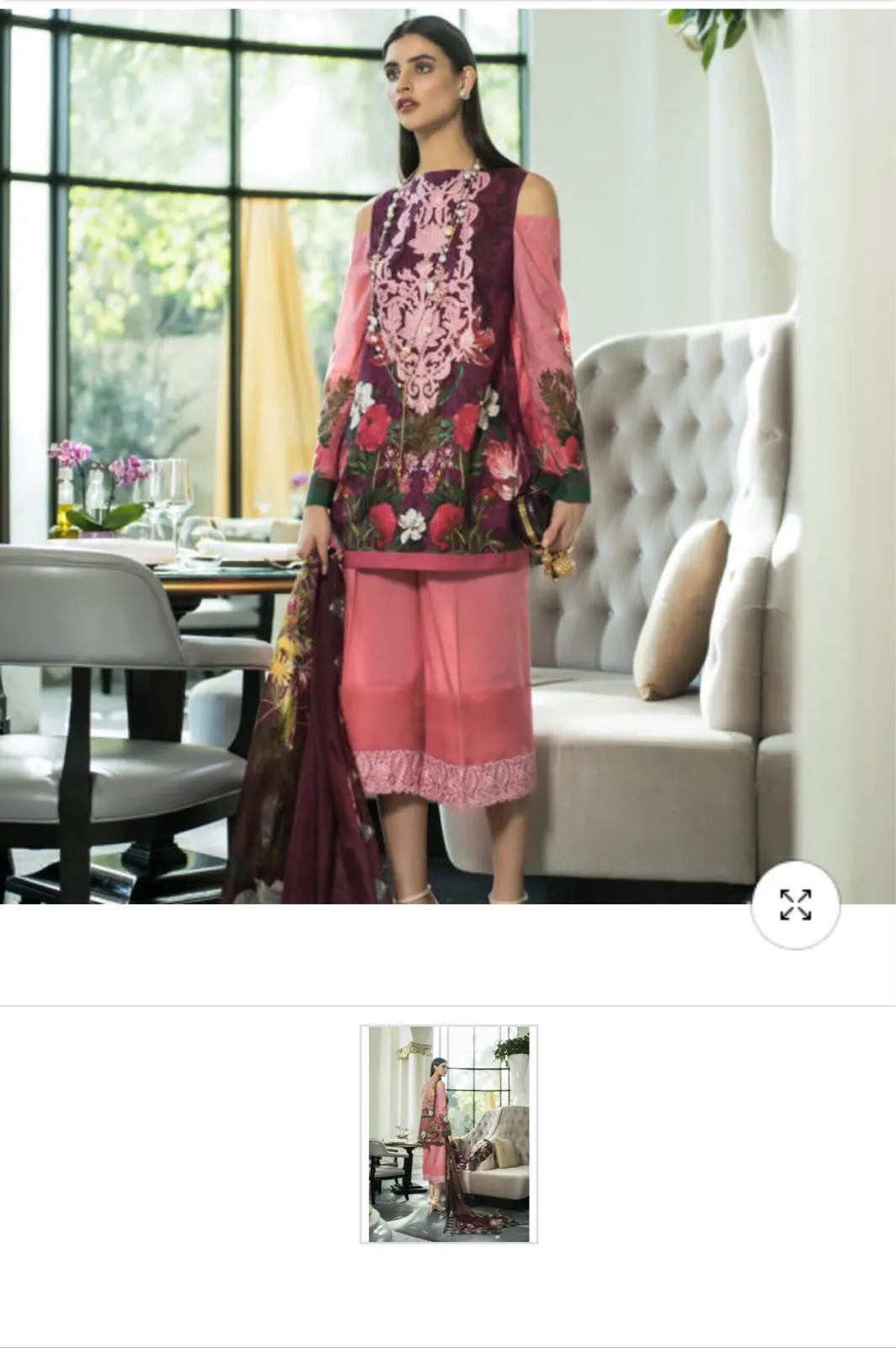 Lawn dress by honey waqar Model# L 1538