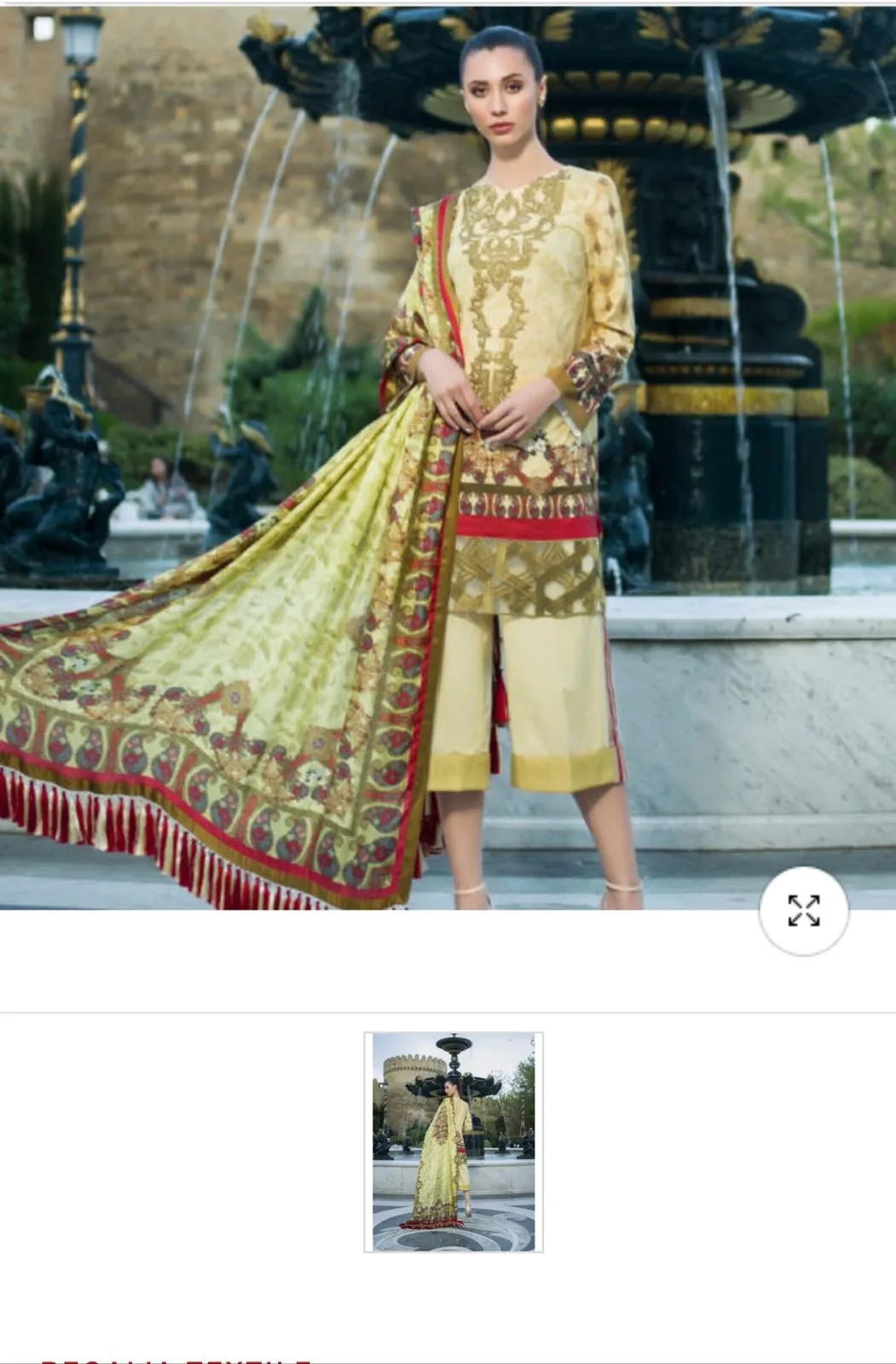 Lawn dress by honey waqar Model# L 1539
