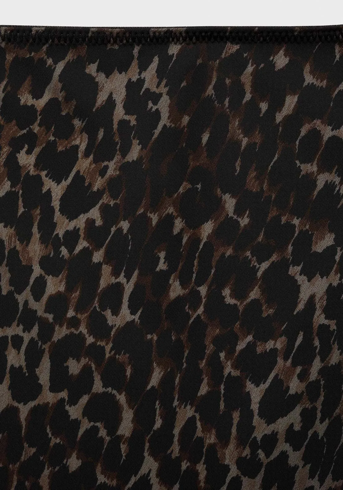 Leopard flared skirt - Black