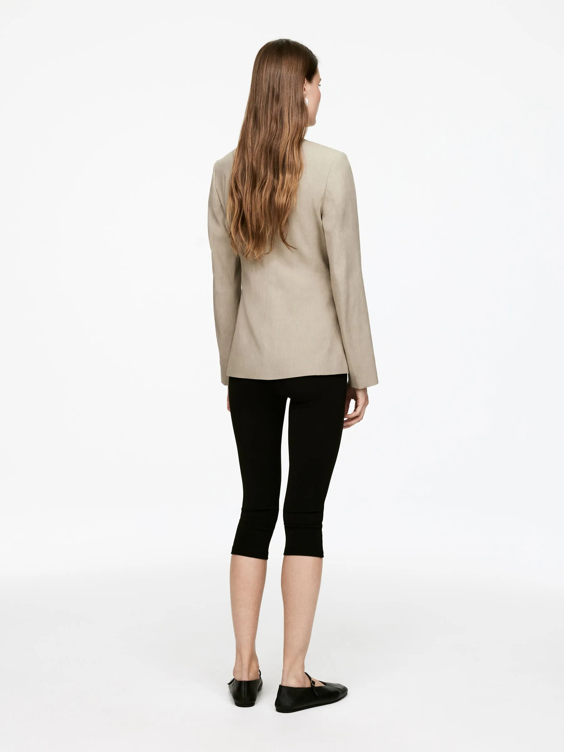 Linen-Blend Blazer