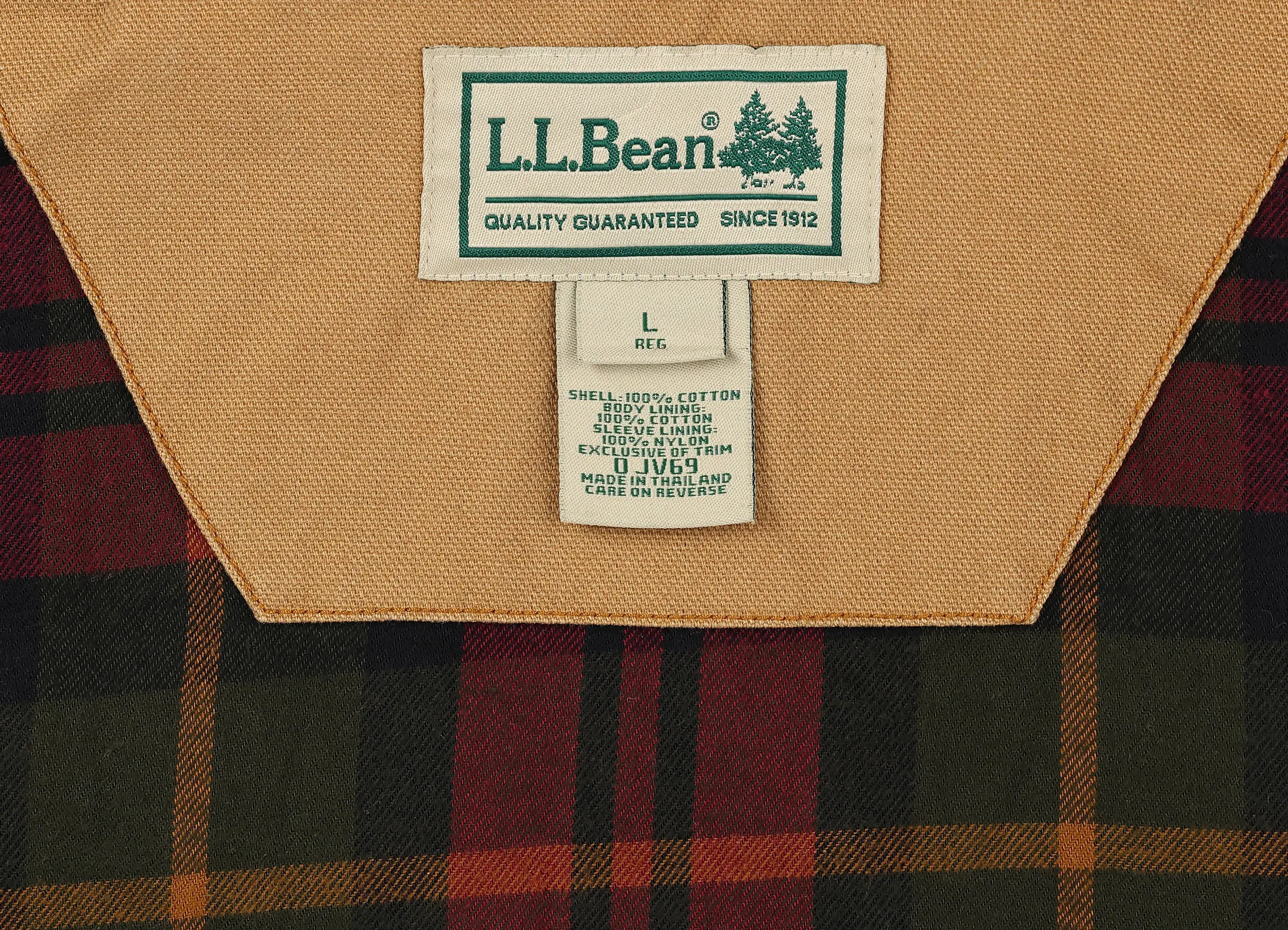 L.L Bean Chore Work Jacket - Brown - L