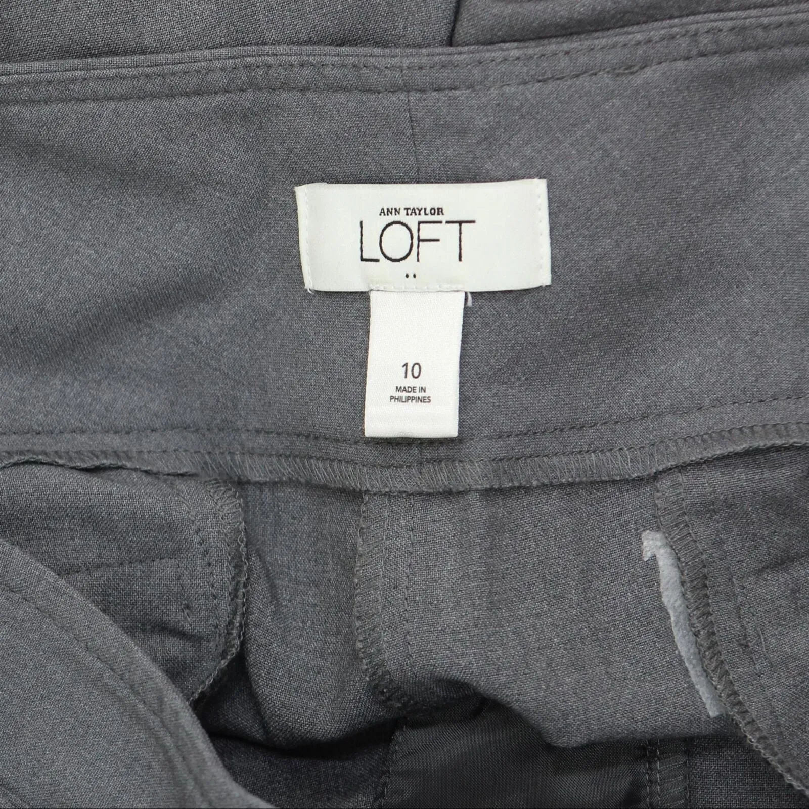 LOFT by Ann Taylor Womens Stretch Dress Pants 166f91ed725447 Gray 10