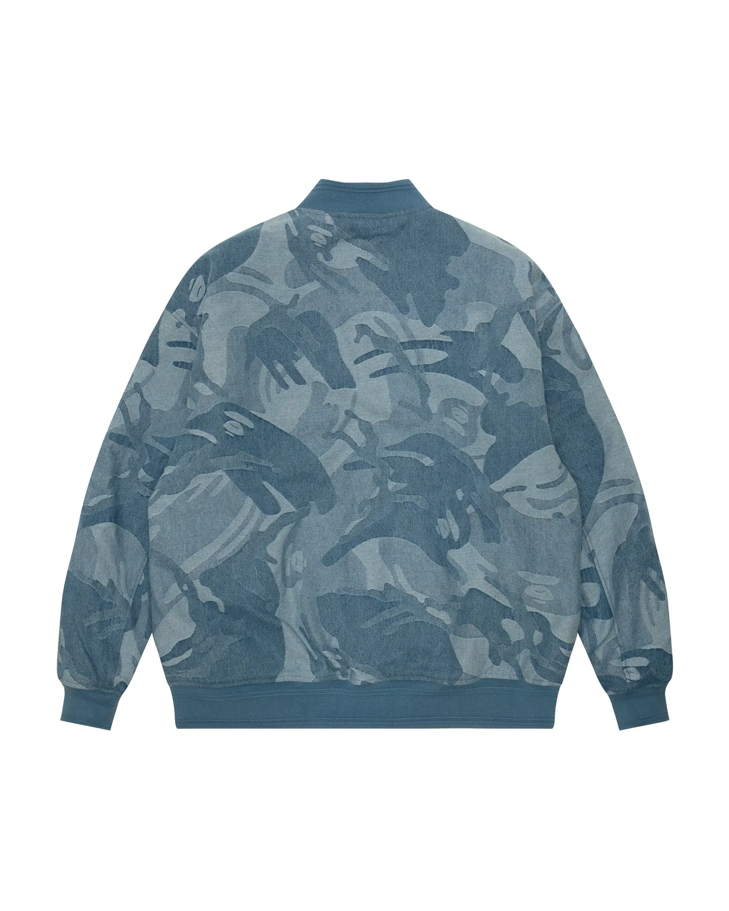 Logo camo varsity jacket