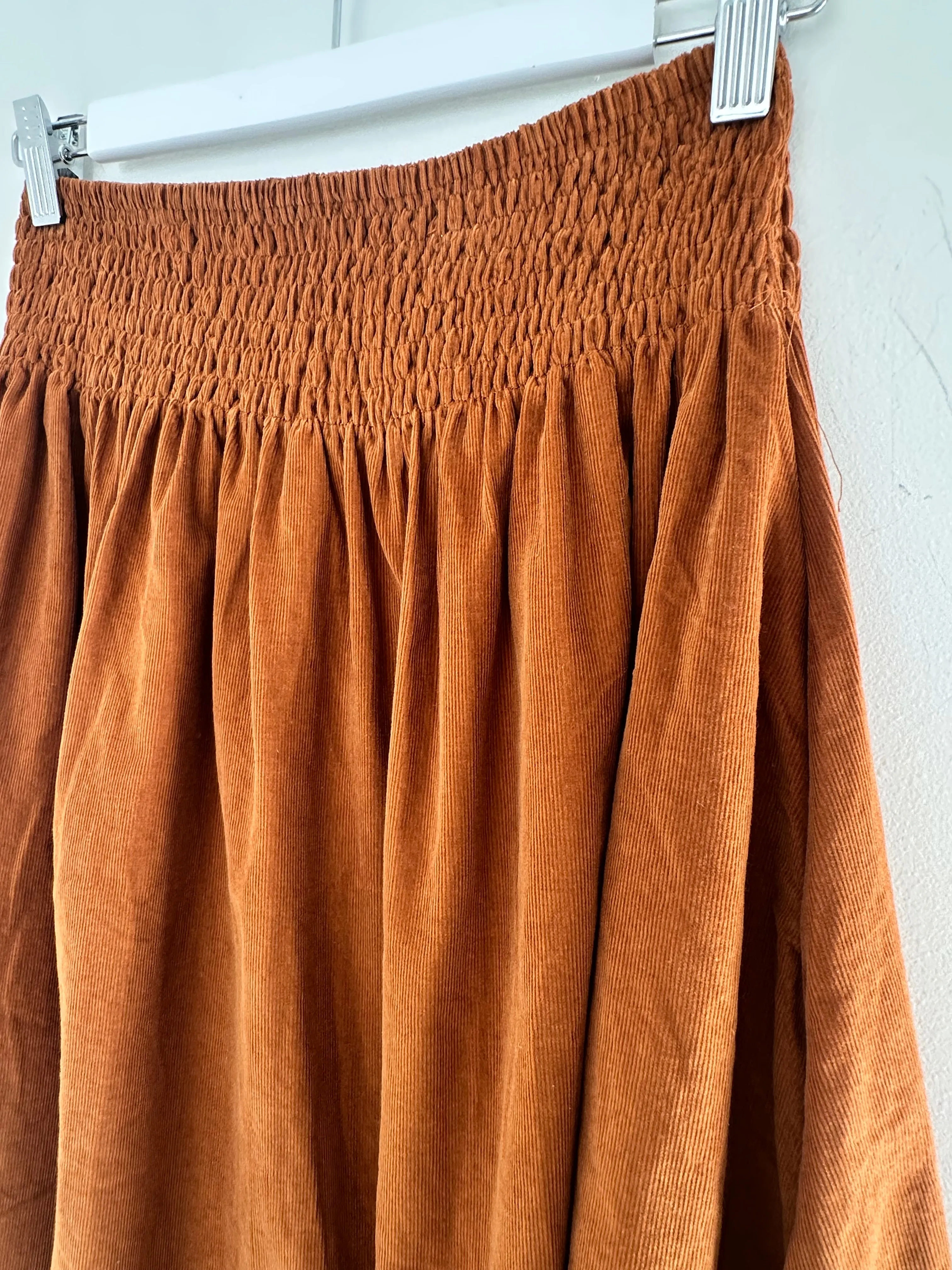 lola skirt - caramel cord