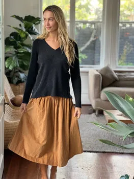 lola skirt - caramel cord