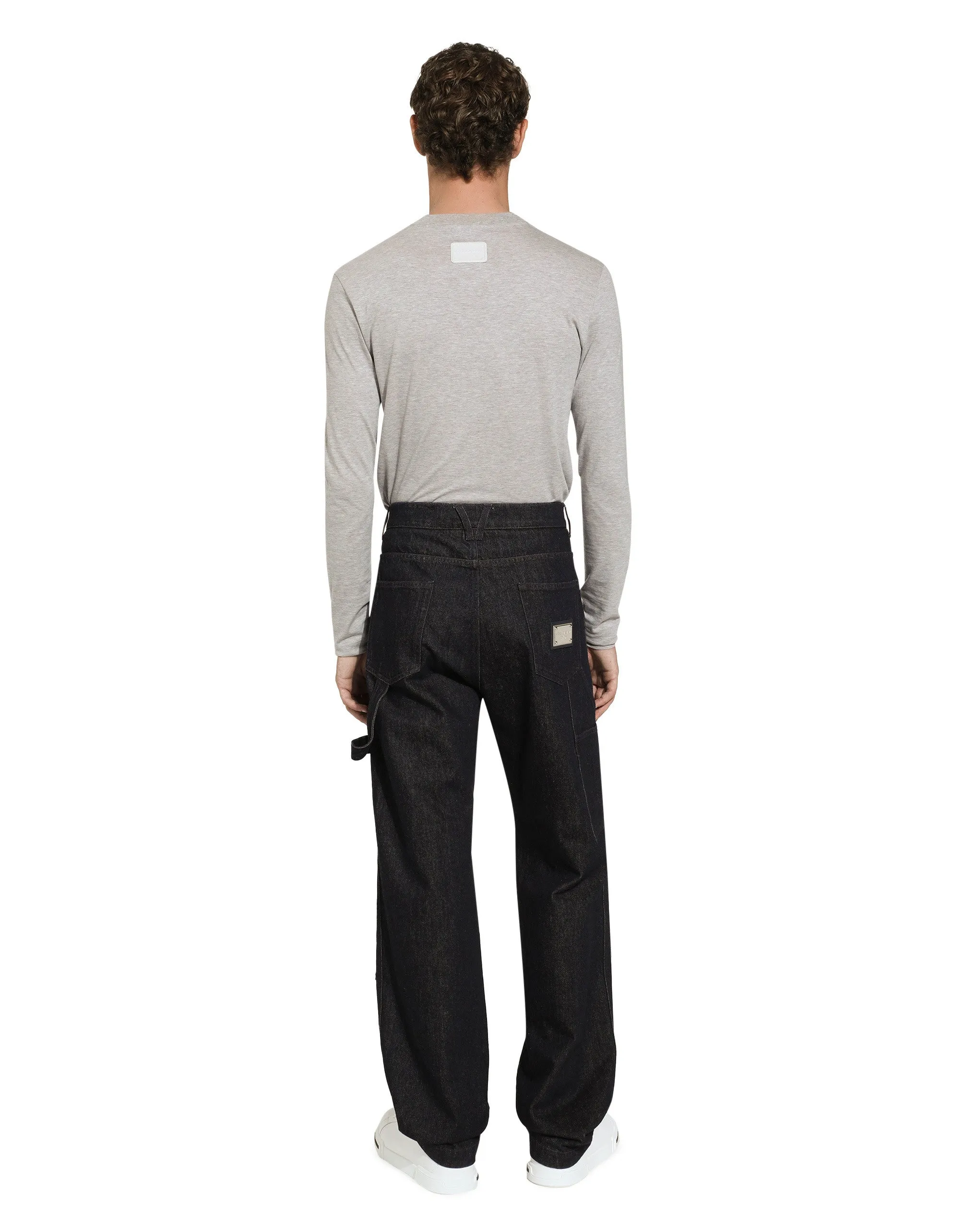 Long-sleeved slim-fit T-shirt with Marina print