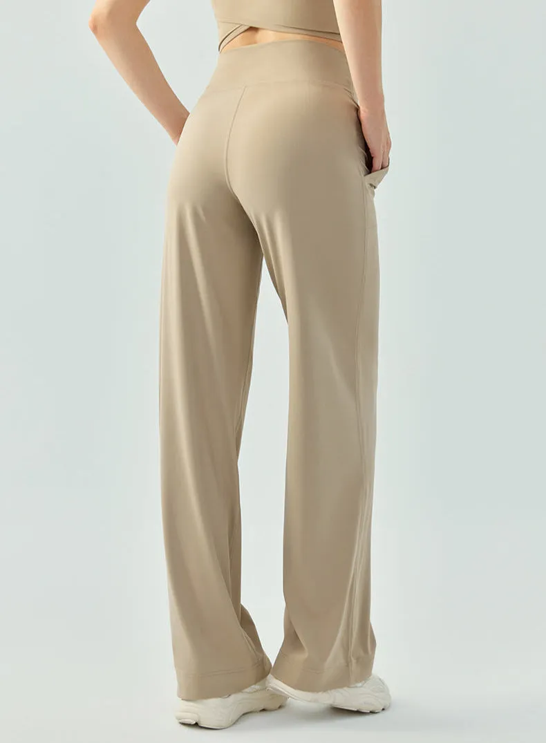 Loose Fit Women Sweatpants – High Waisted Yoga Sport Pants with Adjustable Drawstring