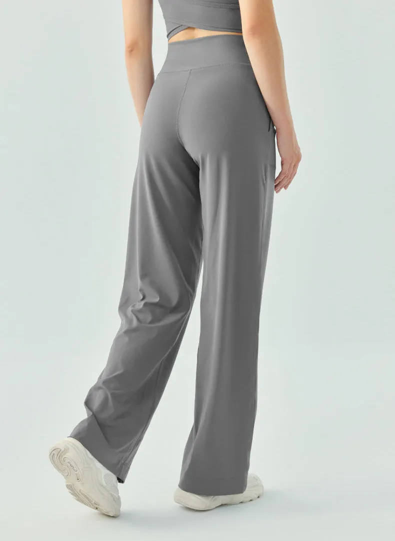 Loose Fit Women Sweatpants – High Waisted Yoga Sport Pants with Adjustable Drawstring