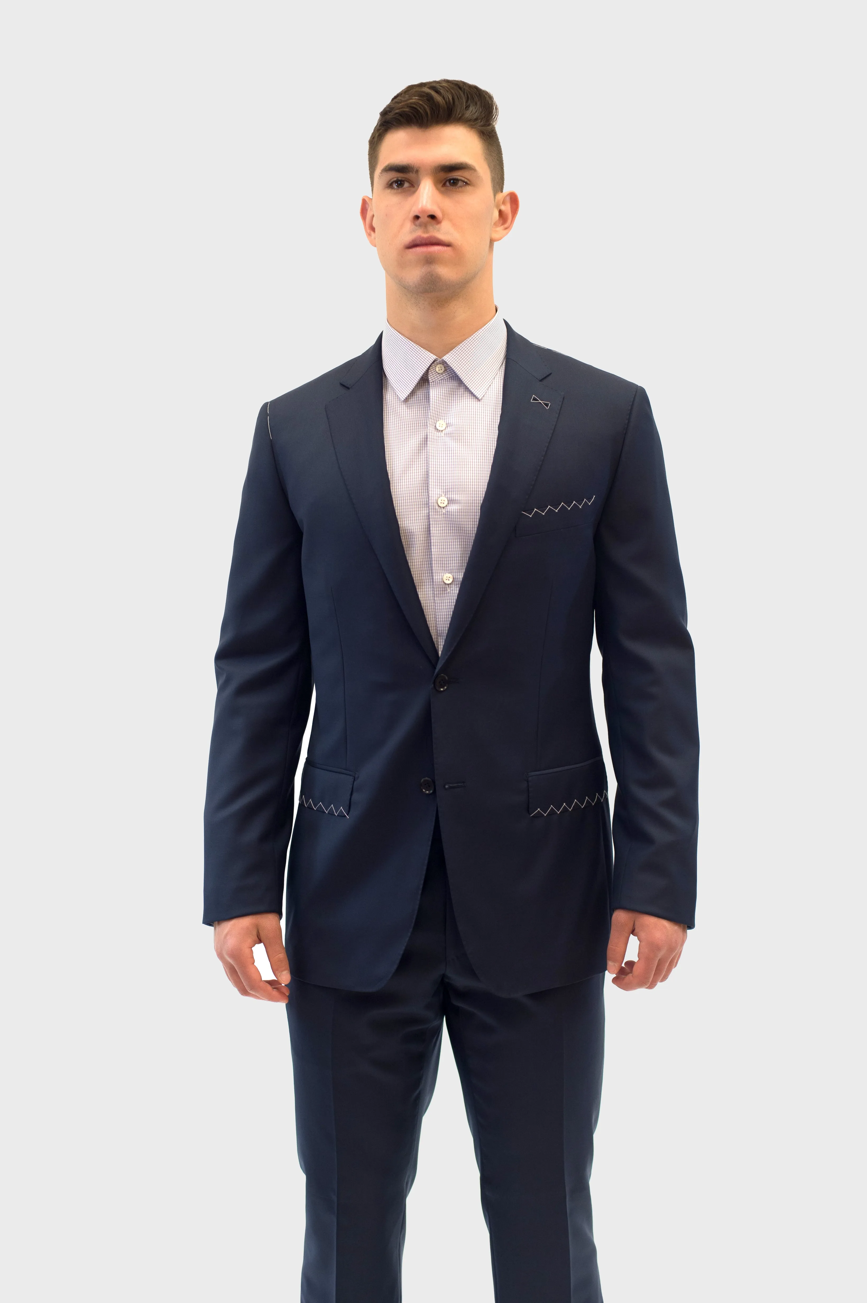 Loro Piana Navy Blue Suit