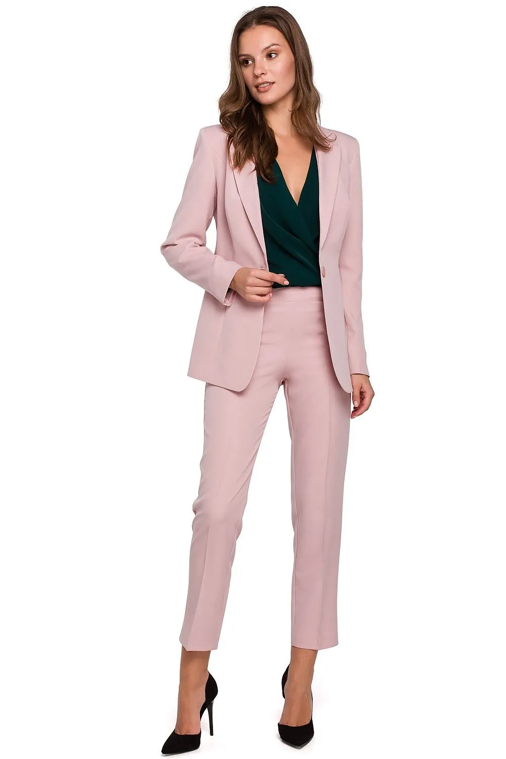 Luxurious One-Button Slim-Fit Jacket