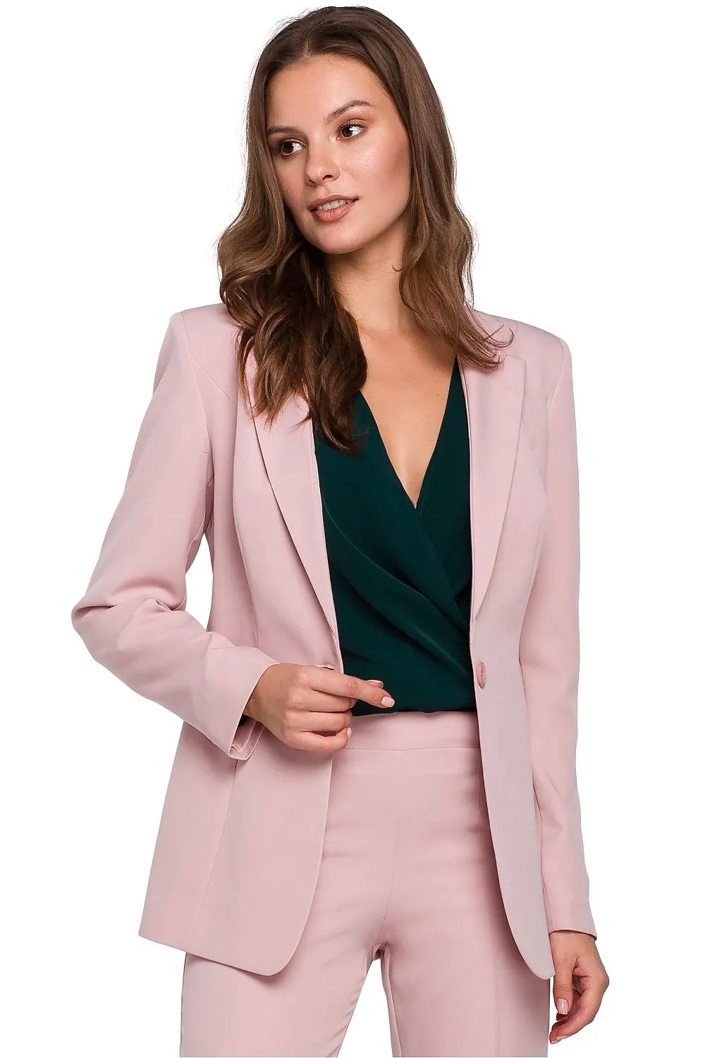Luxurious One-Button Slim-Fit Jacket