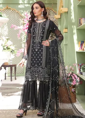 Manahil By Bin Hameed EMB Semi Stitched Sharara