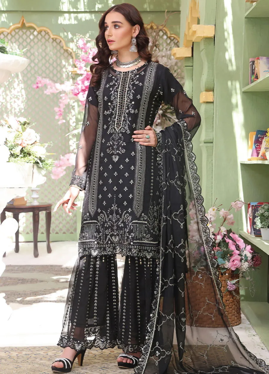 Manahil By Bin Hameed EMB Semi Stitched Sharara