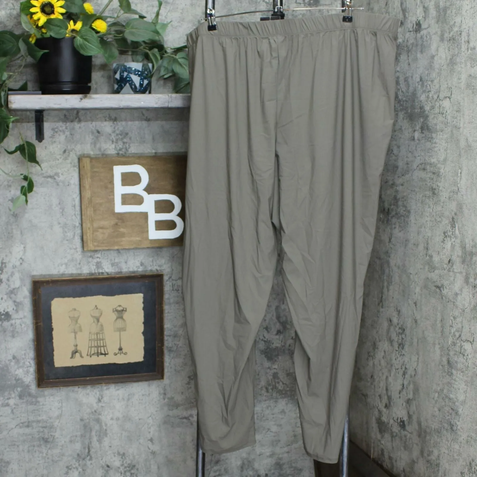 MarlaWynne Plus Size Stretch Tech Slouch Pants