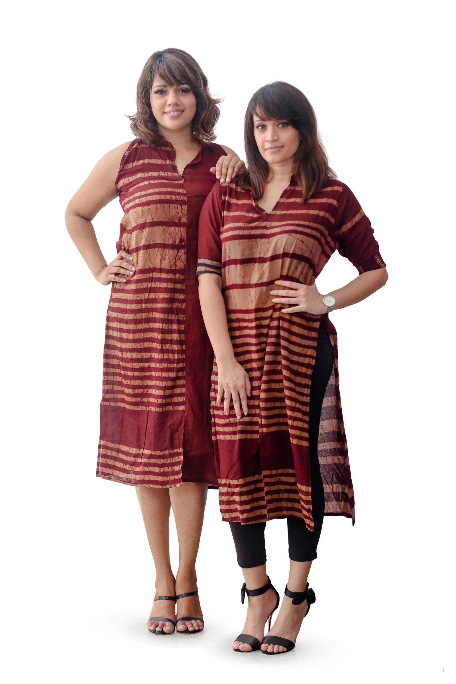 Maroon Mirage Dress