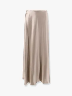 Max Mara Satin Longuette Skirt