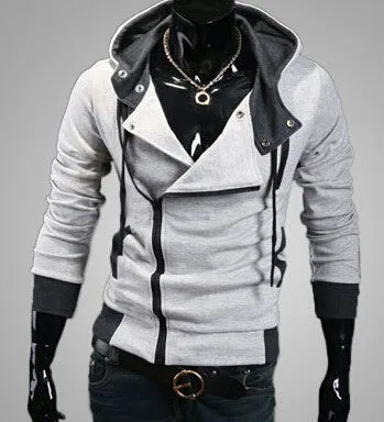 Men's casual hooded Casual Hoodie coat man cardigan slim Sweatshirts Jackets M-4XL