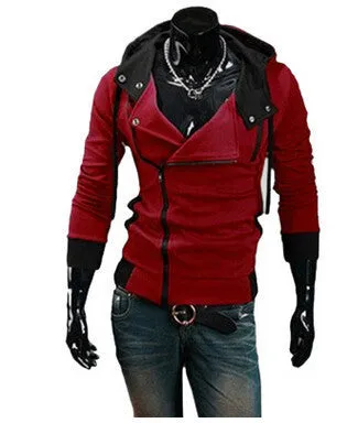 Men's casual hooded Casual Hoodie coat man cardigan slim Sweatshirts Jackets M-4XL