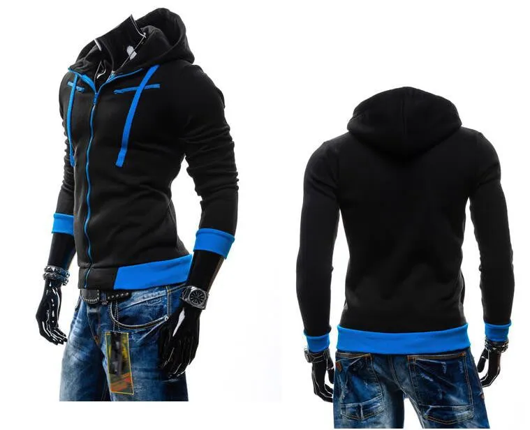 Men's casual hooded Casual Hoodie coat man cardigan slim Sweatshirts Jackets M-4XL