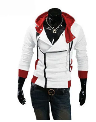 Men's casual hooded Casual Hoodie coat man cardigan slim Sweatshirts Jackets M-4XL