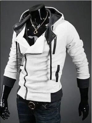 Men's casual hooded Casual Hoodie coat man cardigan slim Sweatshirts Jackets M-4XL