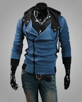 Men's casual hooded Casual Hoodie coat man cardigan slim Sweatshirts Jackets M-4XL