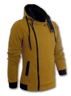 Men's casual hooded Casual Hoodie coat man cardigan slim Sweatshirts Jackets M-4XL