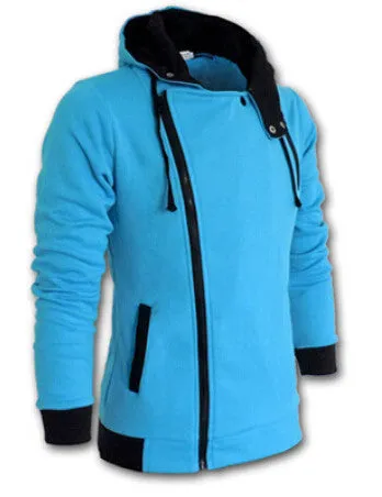 Men's casual hooded Casual Hoodie coat man cardigan slim Sweatshirts Jackets M-4XL