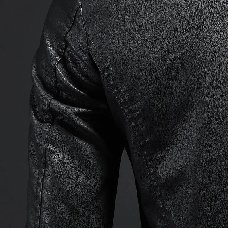 Men's Slim Fit Faux Leather Jackets