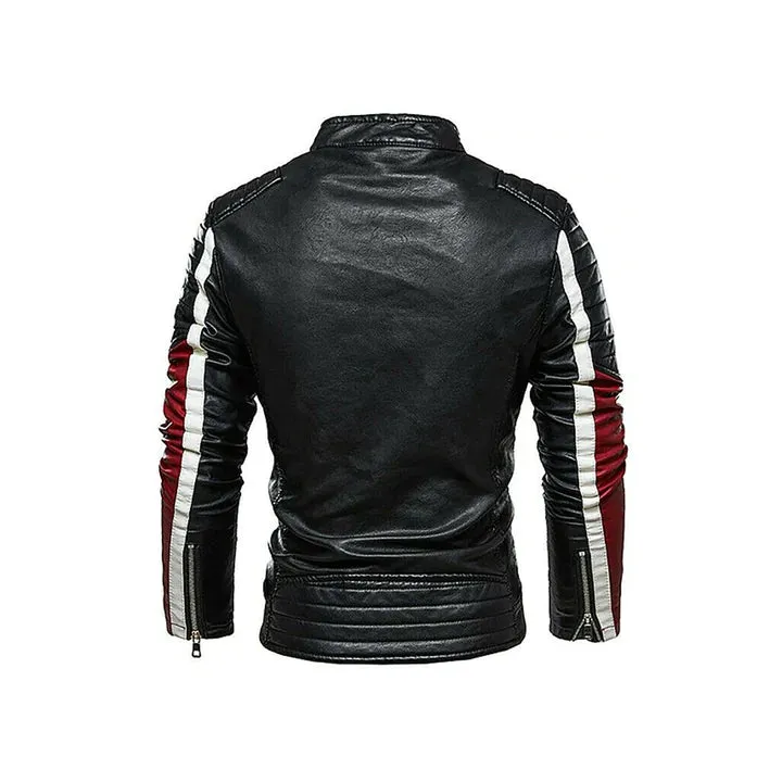 Men's Slim Fit Original Leather Moto Jacket