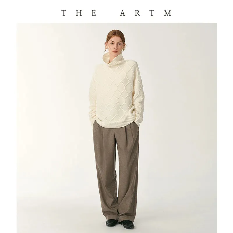 Merino Wool Wide-Leg Trousers