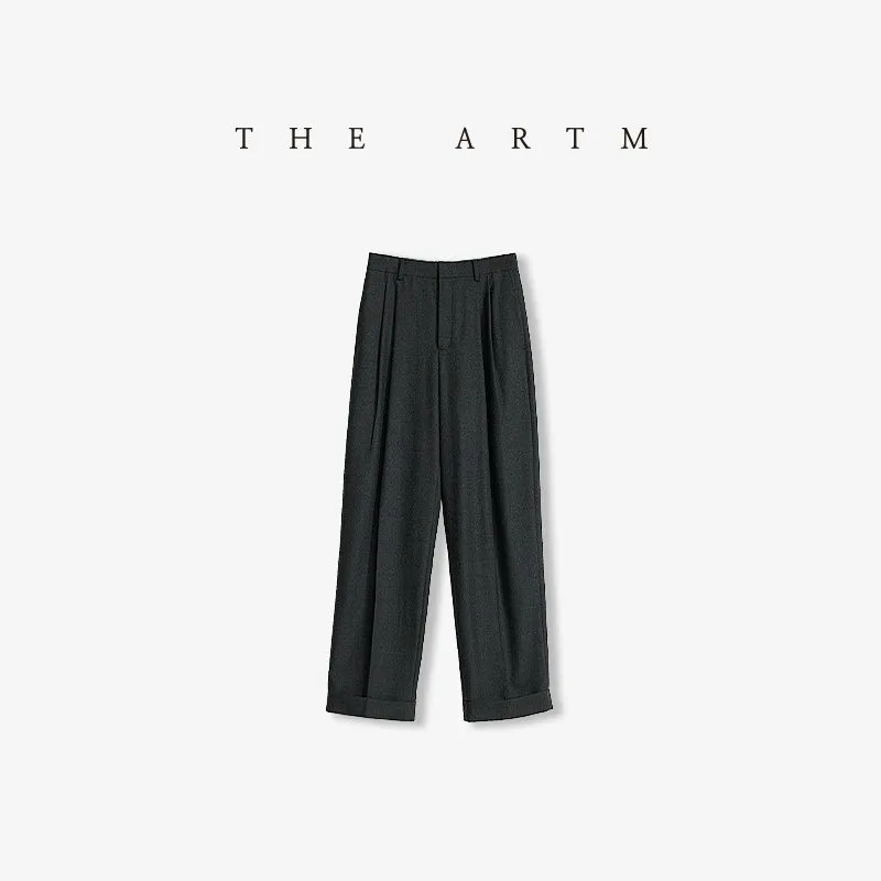 Merino Wool Wide-Leg Trousers