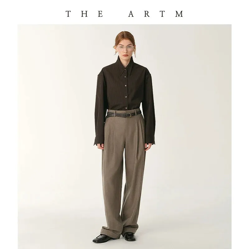 Merino Wool Wide-Leg Trousers