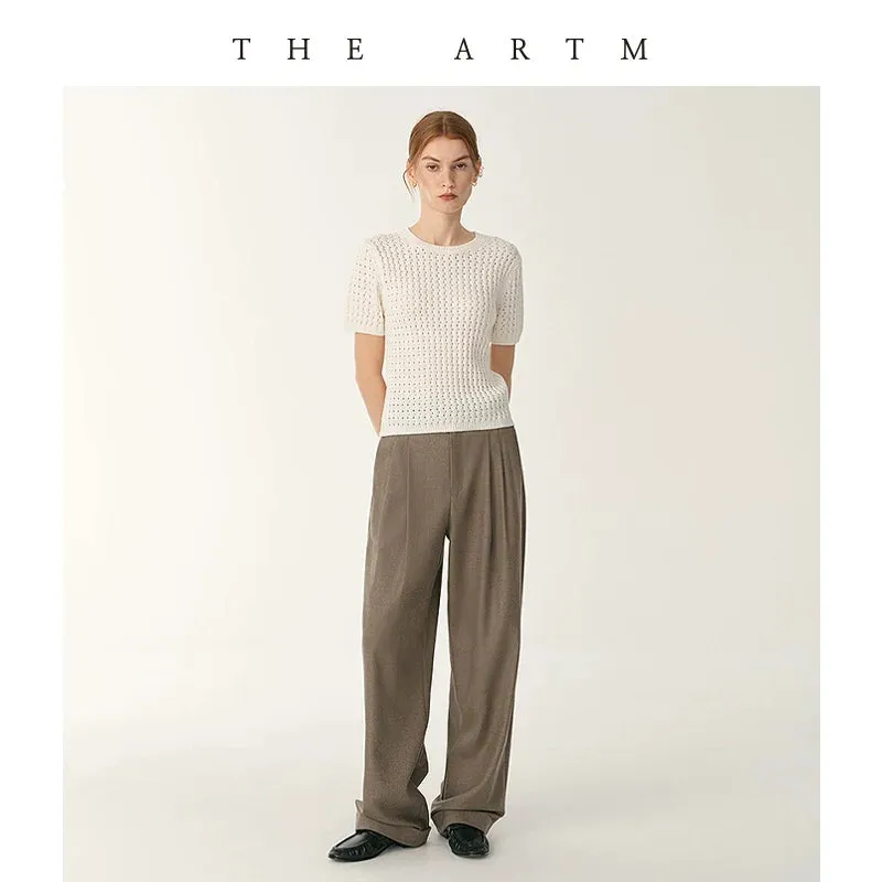 Merino Wool Wide-Leg Trousers