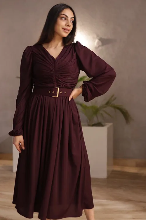 Miley Pleated Formal Dress