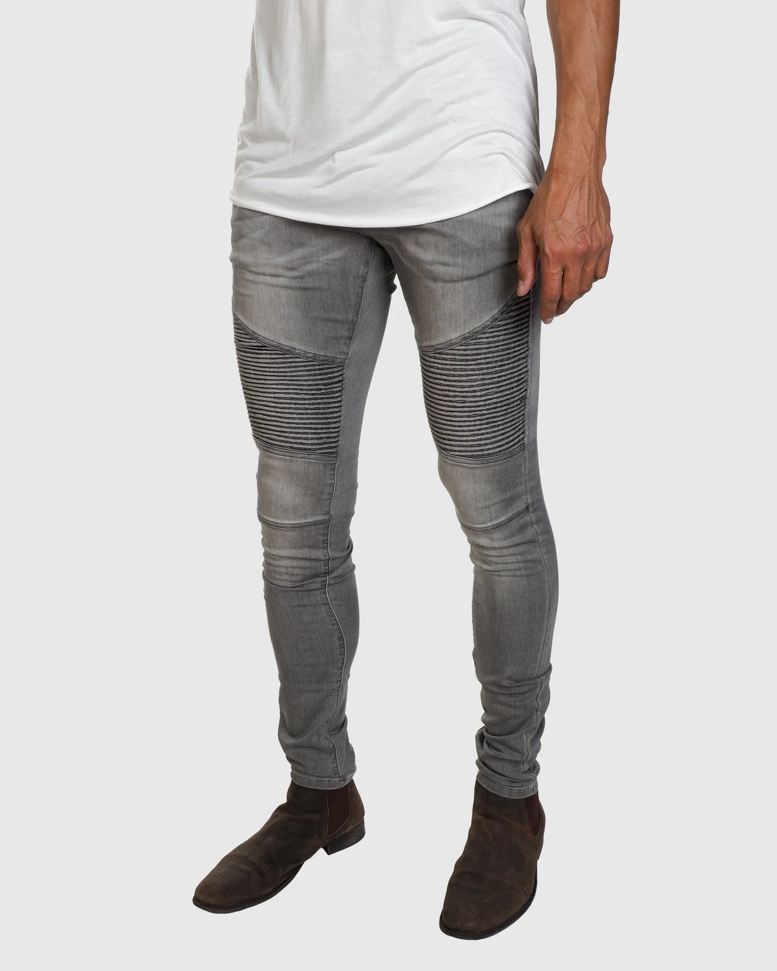 Milne Jeans - Biker Charcoal