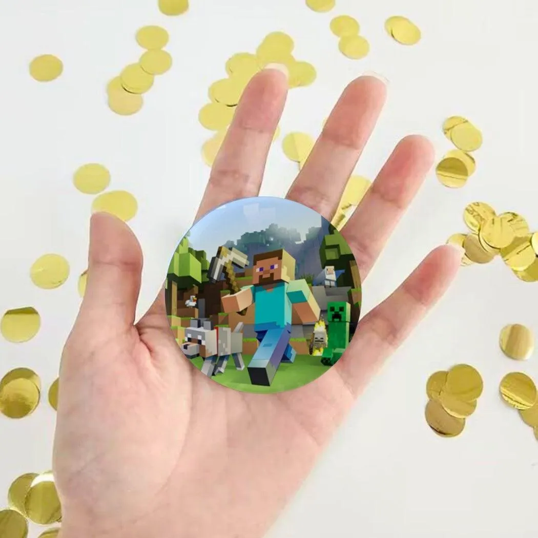 Minecraft theme Button Badges - Pack of 5