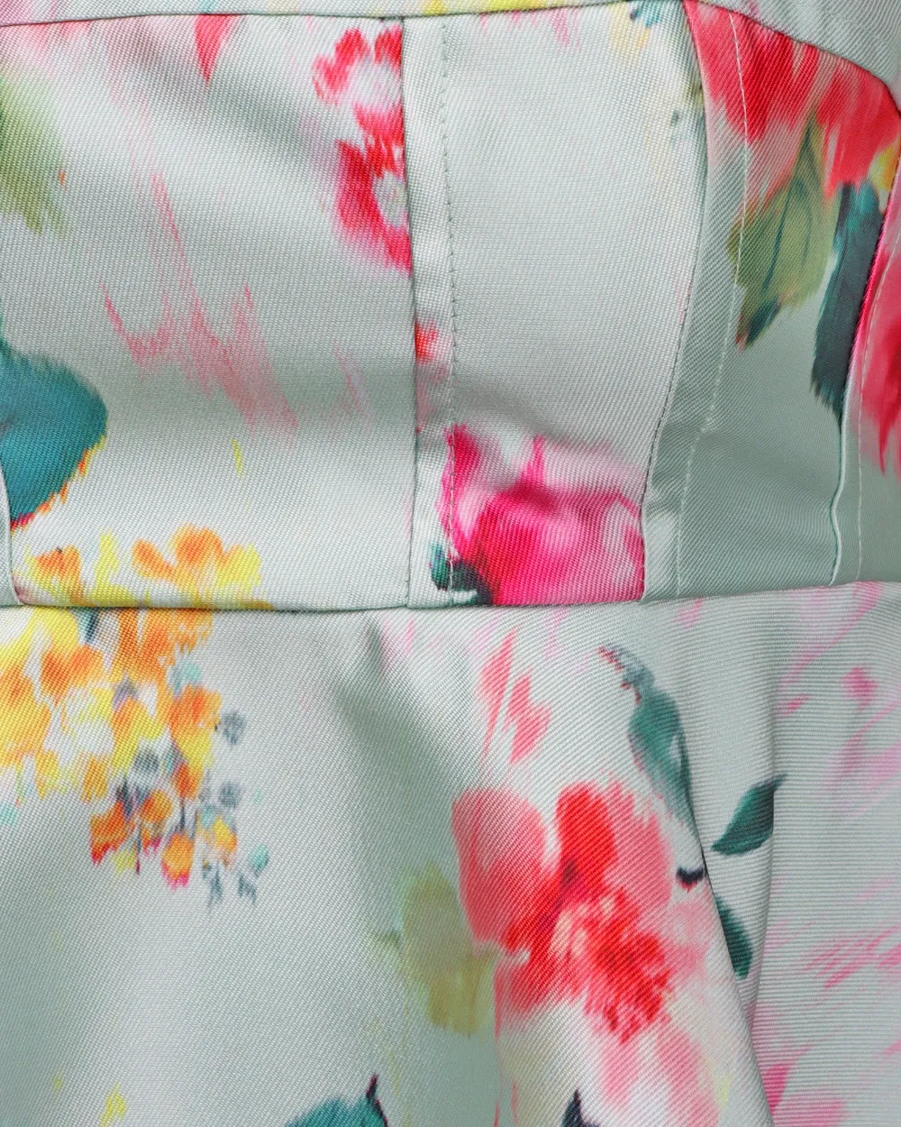 Mint Floral Corset Blouse