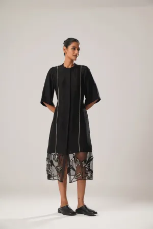 MJ ORGANZA PANEL  DRESS