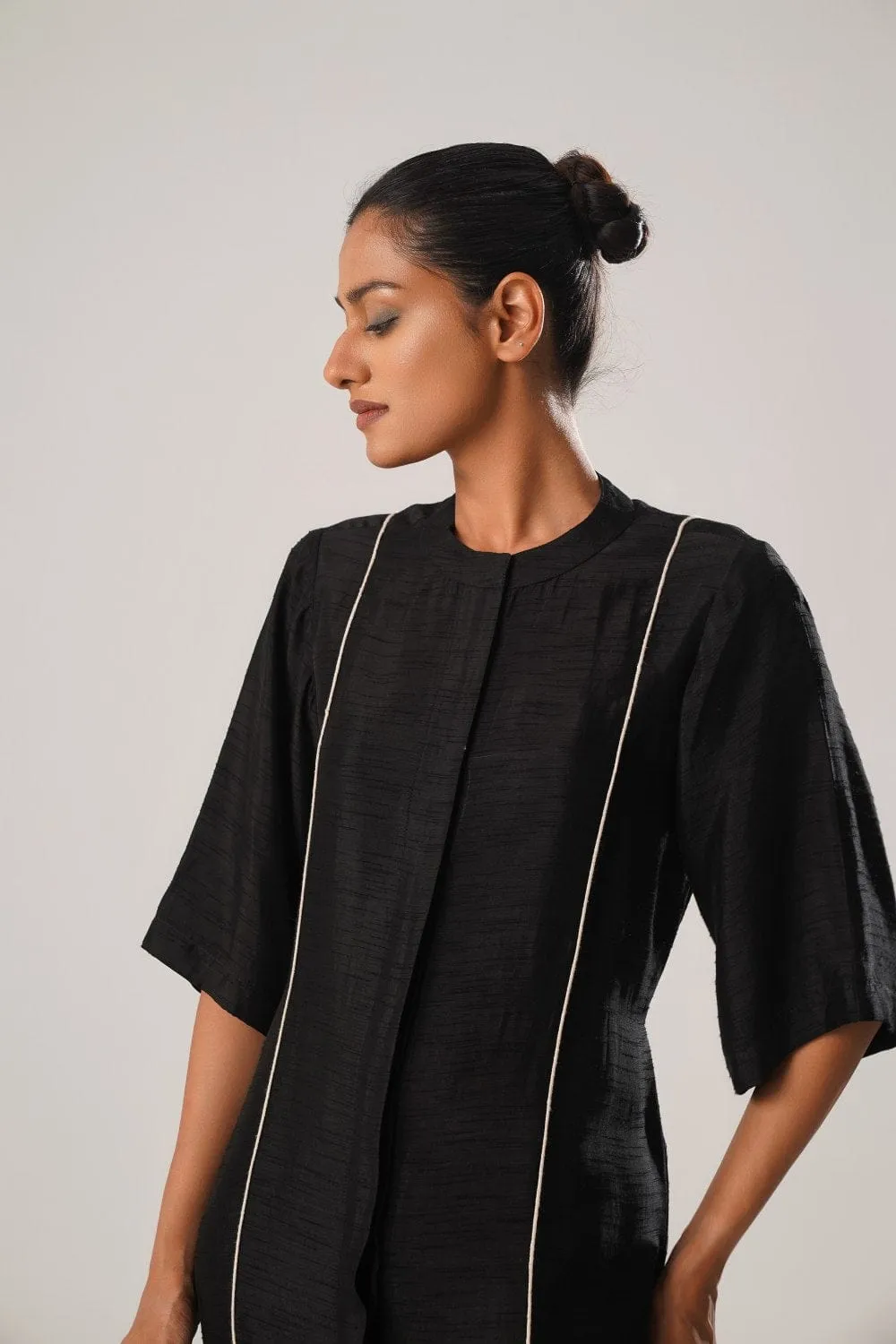 MJ ORGANZA PANEL  DRESS