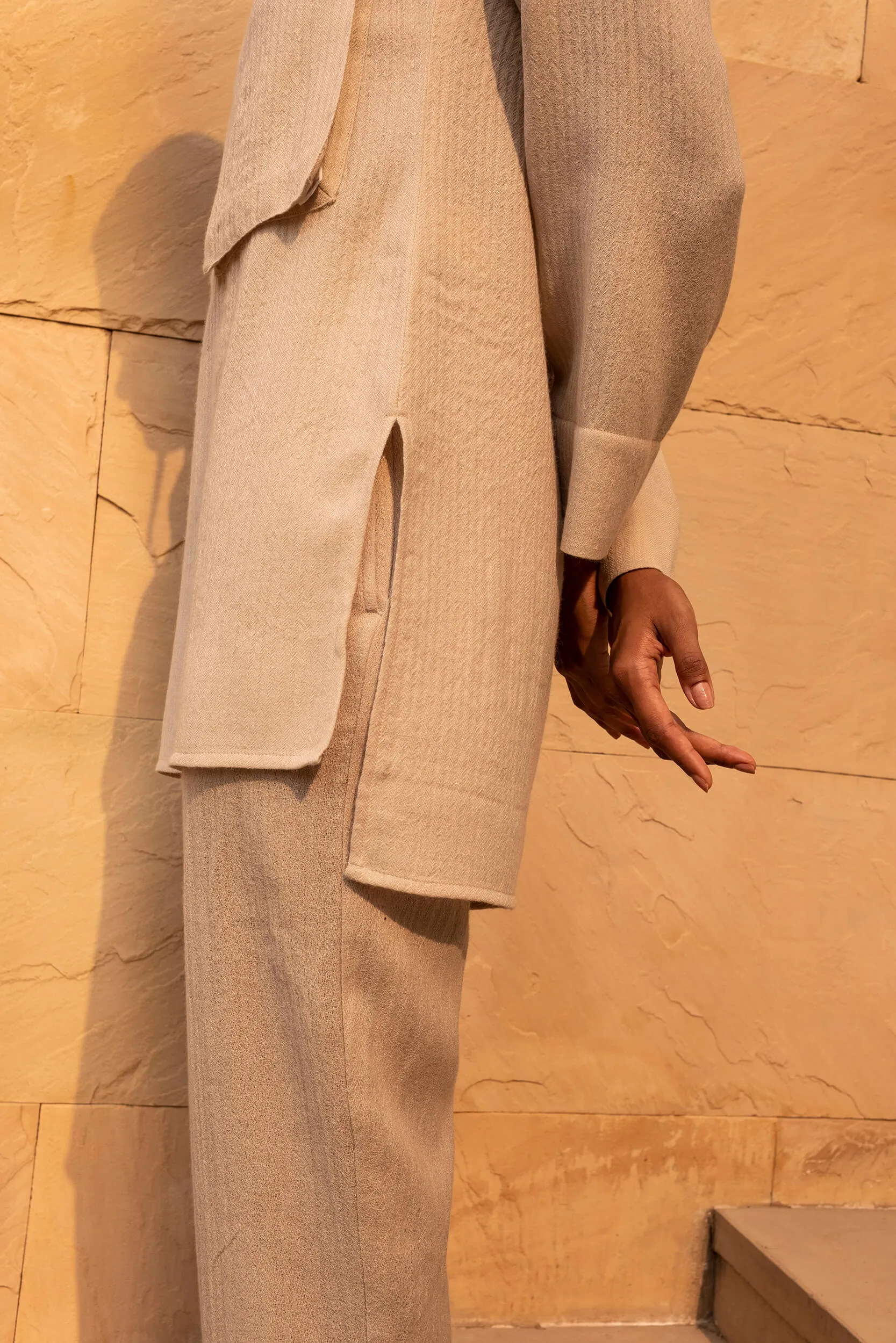 Monaco Woollen Top (Natural)