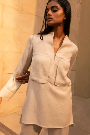 Monaco Woollen Top (Natural)