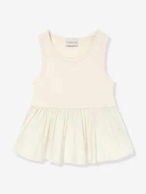 Moncler Enfant Girls Sleeveless Top in Ivory