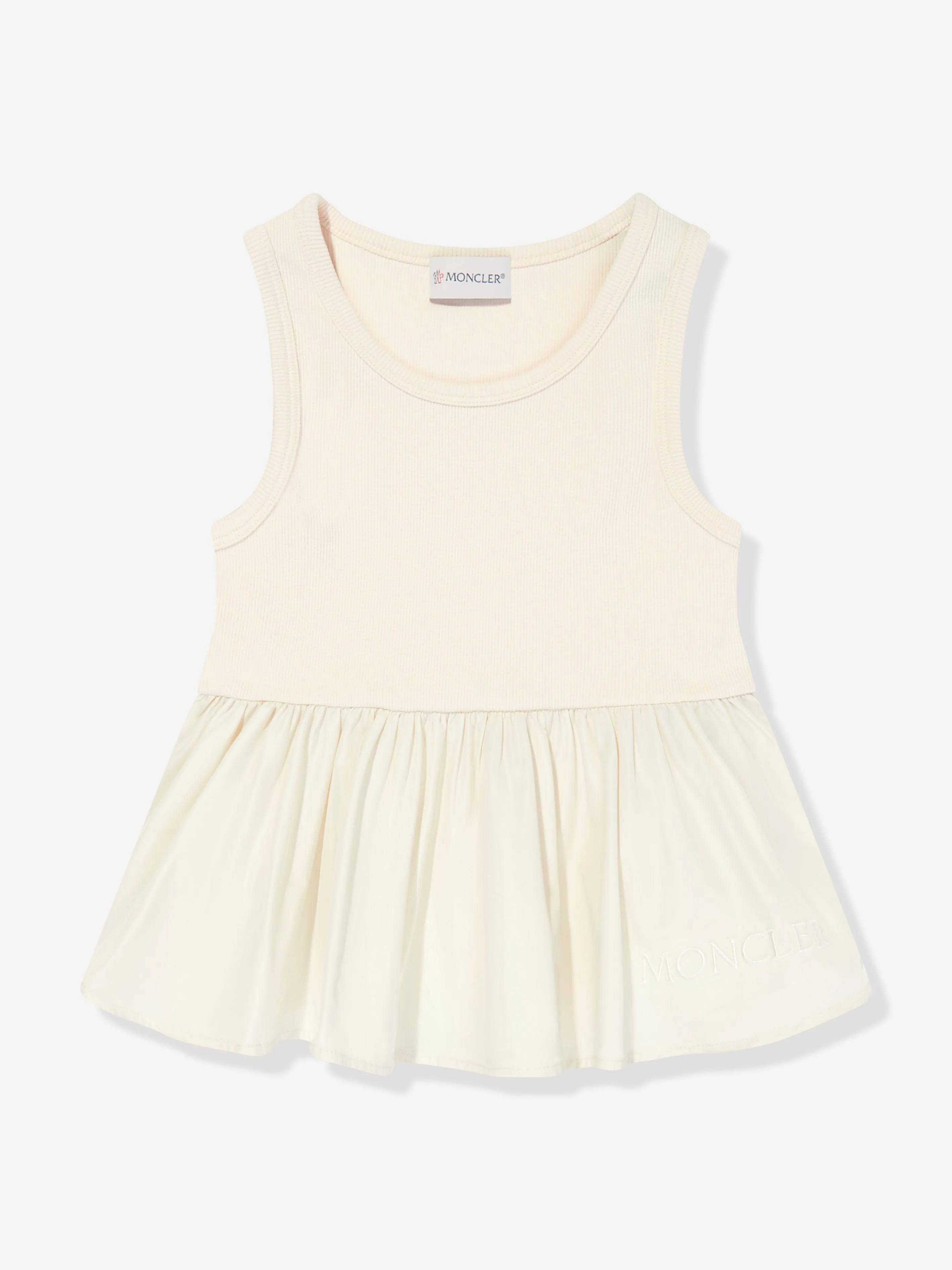 Moncler Enfant Girls Sleeveless Top in Ivory